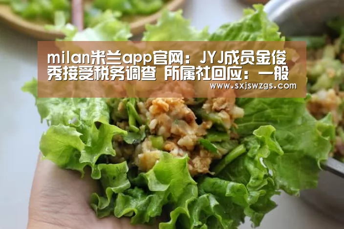 milan米兰app官网:JYJ成员金俊秀接受税务调查 所属社回应:一般常规调查(图4) 米兰官方网站